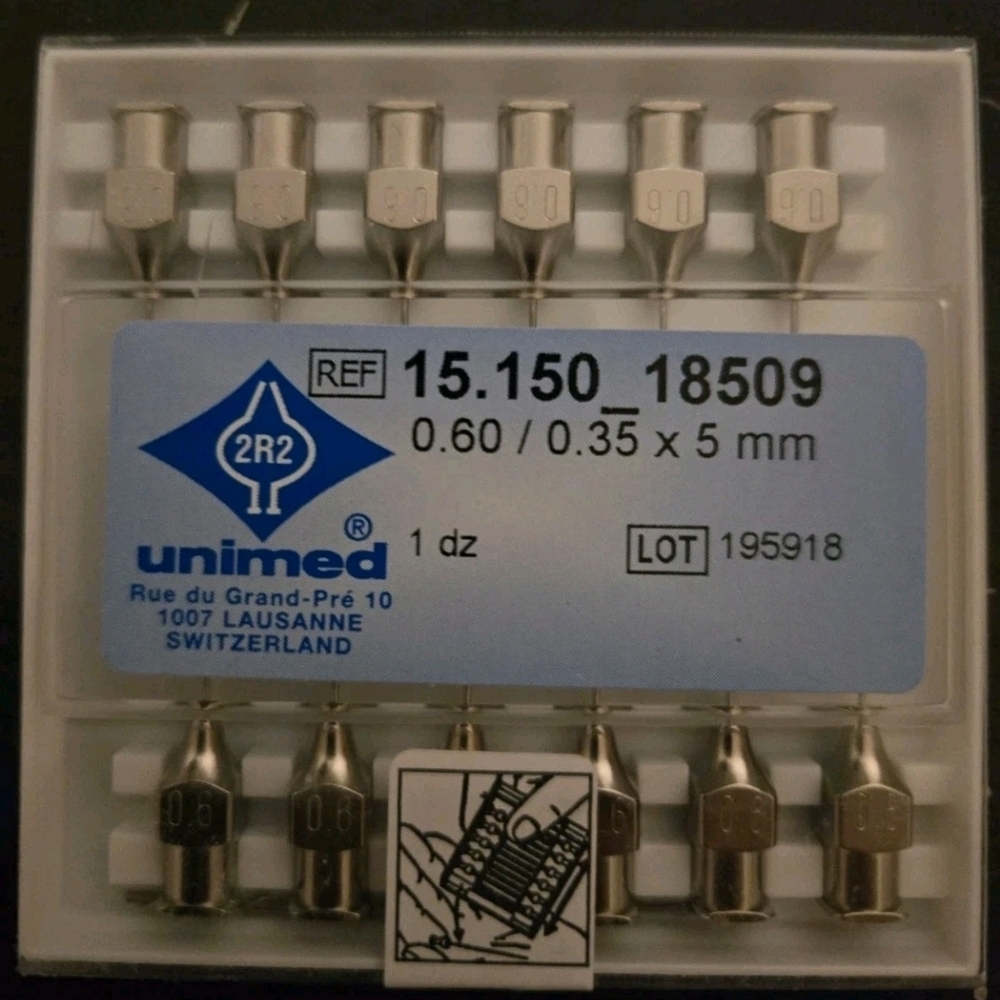Unimed Cytiva (GE Healthcare) Injection Needles 0.35 x 5 mm